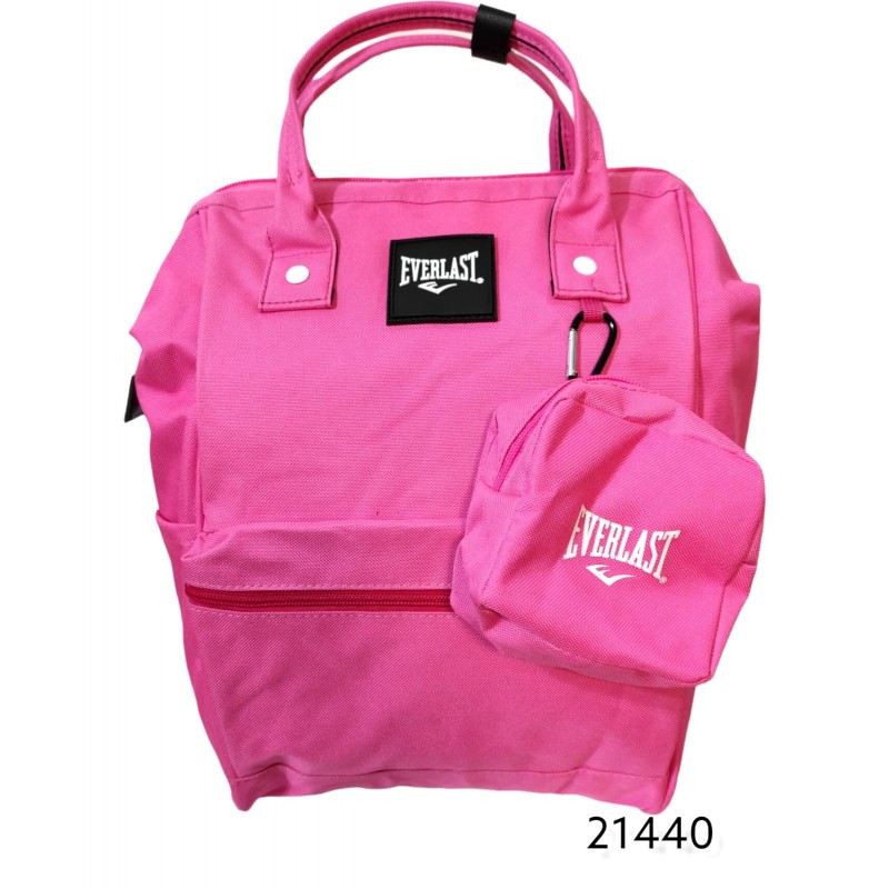 Mochila urbana Everlast 21440 cor rosa design liso